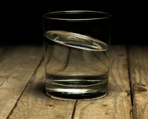 Leitungswasser gesund - Glas mit Wasser